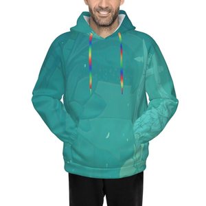 Sudadera con capucha unisex de algodón de peso pesado logotipo impreso en 3D diseño de gran tamaño transpirable con cuello con capucha logotipo personalizable para hombres - Product Image 1