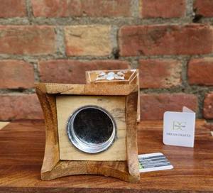 Quemador de Incienso de Madera Árabe Religioso Hecho a Mano Único, Diseño con Incrustaciones de Madreperla, Bakhoor Madhkan, Estilo de Medio Oriente, para Toda Temporada - Product Image 3