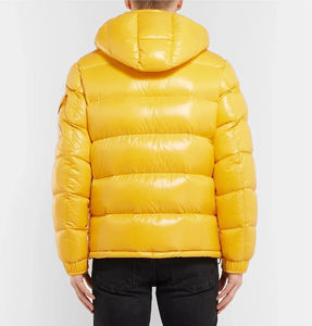 Chaqueta de Burbuja Impermeable y Transpirable para Invierno con Logotipo Frontal Personalizado, Cuello Alto de Lona de Poliéster Cálido para Hombre - Product Image 2