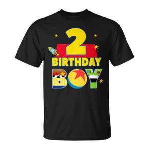T-shirt promotionnel pour le 2e anniversaire de garçon de 2 ans - Thème 'Story Toy Son' - Product Image 1