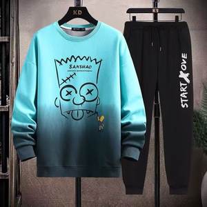 Sweat-shirt à manches longues pour homme, en polyester/coton tissé, imprimé, respirant, décontracté, coupe ample, printemps automne - Product Image 3