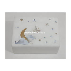 Magnifique boîte à bijoux en marbre naturel incrusté, de forme rectangulaire avec un motif floral, utilisée pour la décoration de la maison et comme cadeau d'affaires - Product Image 1