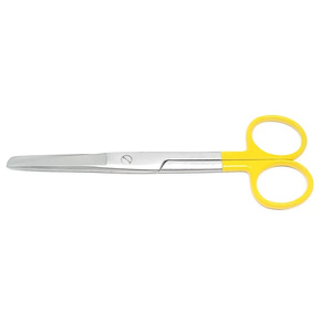 Tijeras de Disección/Quirúrgicas de Acero Inoxidable de Primera Calidad, Amarillas, 5.5 Pulgadas, Rectas, Afiladas/Inocuosas - Product Image 6