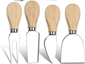 Vente chaude manche en bois ensemble de couverts en acier inoxydable couteau servir fourchette cuillère Portable 24 pièces vaisselle ensemble de vaisselle avec support - Product Image 2