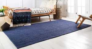 พรมปอกระเจาเส้นใยธรรมชาติทรงสี่เหลี่ยมผืนผ้าสำหรับตกแต่งบ้านที่ทันสมัยห้องนั่งเล่นห้องนอน - Product Image 2