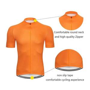 Vêtements de sport unis à col montant, cuissard et collant à séchage rapide respirant et à manches courtes de style urbain en plein air du Pakistan - Product Image 3