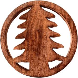 Wood <b>Trivets</b> Eco-friendly Acacia Wood Pot Hot Heat Insulation Resistant Handicraft at Best Price - Product Image 4
