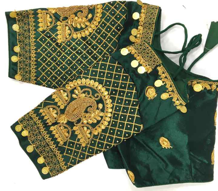 Indian Designer Embroidered Saree Blouse for Women Short Sleeve Ethnic Choli Readymade Top for Weddings and Parties
