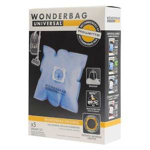 WONDERBAG Bolsas de papel para aspiradora, paquete de 5, compatibles con los modelos Rowenta WB406120 - Product Image 2