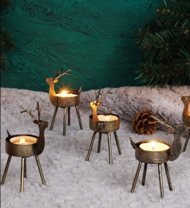 Portavelas decorativo de pie de aluminio para luz de té para decoración de Navidad Portavelas de aluminio más vendidos - Product Image 6