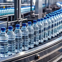 Machine de remplissage d'eau minérale pour bouteilles PET 16000BPH personnalisée en usine