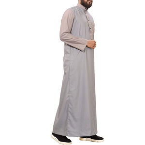 Nuevos Thobes de Estilo Marroquí de Longitud Completa para Hombre, Ropa de Dubái a Precios Bajos y Asequibles, Thobe Jubbah de Estilo Árabe Saudí para Hombre - Product Image 3