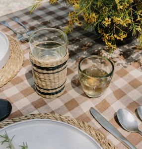 Tasse décorée avec un emballage en jonc de mer Fabriqué au Vietnam Matériau écologique utilisé pour la décoration de la maison Décoration de table Vente en gros - Product Image 3