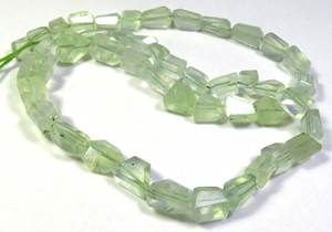 สีเขียว prehnite nuggets 8-10mm พลอยเหลี่ยมเพชรพลอยธรรมชาติ16 "สาระลูกปัดหลวมตัดไม่สม่ำเสมอ - Product Image 3