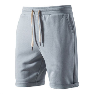 Vente en gros de shorts en polyester pour hommes shorts d'été décontractés pour hommes de couleur unie shorts pour hommes de grande taille taille élastique personnalisée de haute qualité - Product Image 1