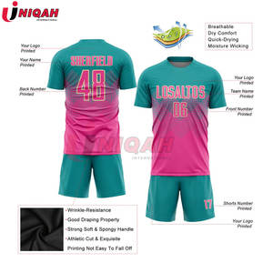 Directo de fábrica en línea al por mayor de alta calidad personalizado Club Jersey y uniformes de fútbol con logotipo impreso y nombre ropa de fútbol - Product Image 3