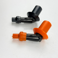 Capuchon de bougie d'allumage pour moto WANOU GY6, en silicone et plastique, avec lumière LED, résistance, capuchon de bougie d'allumage pour moto
