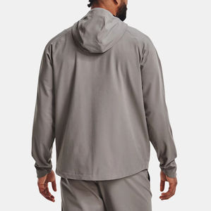 Chaqueta Deportiva para Hombre, Logotipo Personalizado, Venta al por Mayor, para Senderismo al Aire Libre, Informal, Tejida, Impermeable, Cortavientos - Product Image 2