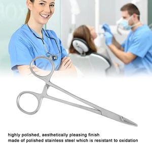 Porte-aiguille à suture en acier inoxydable de 14 cm pour étudiants en médecine, meilleur vendeur en pratique, fournisseur à bas prix de PK - Product Image 6