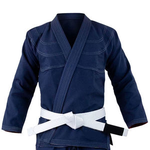 100% algodón Unisex Karate Kimono DOBLE TEJIDO GI trajes personalizable transpirable secado rápido 300g servicio OEM logotipo frontal - Product Image 1