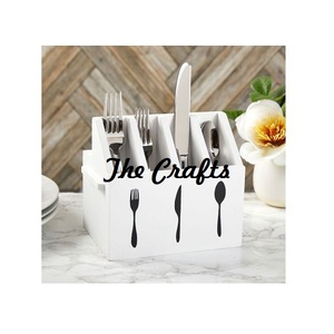 <b>Butterfly</b> Design Iron Cutlery Holder in Silver and Gold Color Superior Quality Spoons Fork Knife Holder - Product Image 4