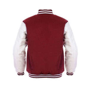 Veste universitaire à logo personnalisé, manches en cuir, broderie, noir, couple, collège, baseball, veste universitaire Letterman - Product Image 3