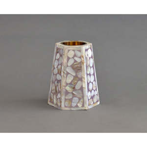 Quemador de incienso árabe tradicional con incrustaciones de hueso Ramadán regalo MOP Material Bakhoor quemador para uso en interiores - Product Image 3