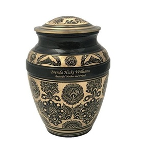 Urne commémorative en métal de Super qualité faite à la main bonne conception urne commémorative de crémation adulte pour la décoration de la maison - Product Image 1