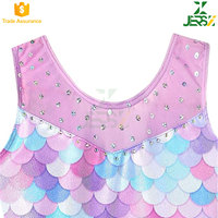 Maillots de Gimnasia para Niñas, Ropa de Danza para Adultos, Diseño de Sirena y Unicornio, Brillantes, Color Arcoíris, Azul, Rosa Intenso, Brillantes, de Spandex, Personalizados