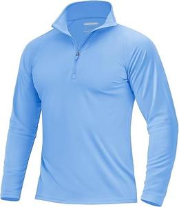 High quality <b>mens</b> half zip sweatshirt 400 GSM <b>thick</b> cotton blend <b>fleece</b> warm and durable OEM & ODM custom logo manufacturer - Product Image 2