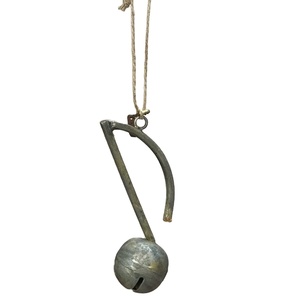 Material de hierro antiguo de zinc puro, decoración del hogar, regalo de Navidad, árbol colgante, adorno de nota Musical - Product Image 1