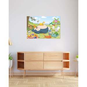 Póster de pared de Pokémon de estilo moderno con diseño de picnic y marco negro - Product Image 4