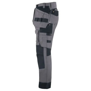 Men’s Custom Workwear Pants in Gray Fit <b>Cargo</b> <b>Trousers</b> with Adjustable Waist And Premium Comfortable Everyday Wear - Product Image 3