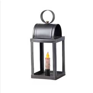 Décoration de Noël de luxe de bougeoir d'ouragan de fer fait à la main durable - Product Image 2