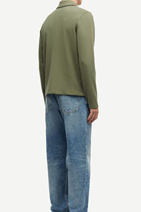 Personnalisable 100% coton sweat à manches longues pour hommes couleur unie avec logo de haute qualité et broderie commandes en gros disponibles - Product Image 3