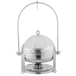 Recipiente Redondo de Acero Inoxidable de Alta Calidad para Calentar Alimentos tipo Buffet con Soporte para Colgar, Ideal para Hoteles, Restaurantes, Bodas y Servicios de Catering - Product Image 1