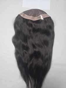 Toupet de cheveux mono pour femmes avec cheveux humains indiens, styles multiples (vague d'eau, vague naturelle, etc.) Léger 100-150g - Product Image 2