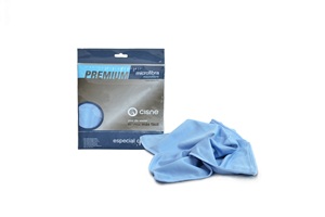 Chiffon de nettoyage pour vitres et écrans en microfibre bleu premium, réutilisable, chiffon magique, entretien automobile et domestique, haute qualité, 280 g/m² - 38x40 cm - Product Image 1