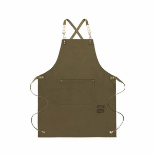 Delantales de lona de algodón ajustables para trabajo, café, Chef, para hombres y mujeres, con bolsillos para restaurante, peluquero - Product Image 4