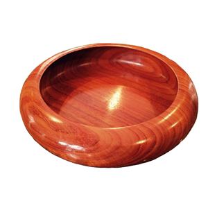 Bol de service alimentaire rond en bois avec bon poli pour le prix de gros bol en bois sculpté de taille personnalisée pour la cuisine et le dessus de table - Product Image 1