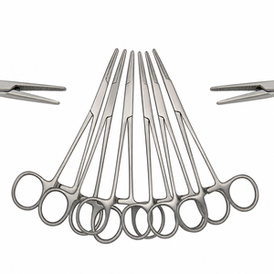 Lot de 6 pinces hémostatiques chirurgicales de 5 pouces droites, type pince de pêche, instruments chirurgicaux allemands personnalisés - Product Image 5