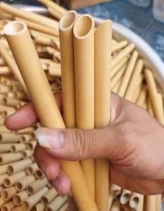 Pajitas de fibra de bambú a granel, 100% biodegradables - Product Image 2