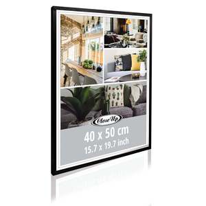 40 X 50 cm Pine Wood Picture <b>Frame</b> Black Hanging <b>Poster</b> <b>Frame</b> for Display Square Style Mirrored A1 <b>A2</b> A3 A4 A5 Sizes Available - Product Image 1