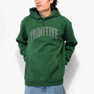 Suministro directo de fábrica Color sólido Hombres Sudaderas con capucha de diamantes de imitación Logotipo de impresión de alta calidad Sudadera con capucha de diamantes de imitación gruesos - Product Image 1