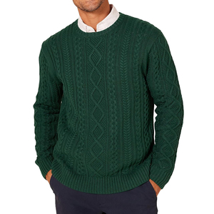 Saison d'été Pull en laine de haute qualité pour hommes tricoté à la main 100% laine avec un motif tricoté élégant - Product Image 2