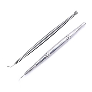 Nouveauté, outil de soin de beauté de qualité supérieure à double extrémité personnalisé, extension de cils en acier inoxydable, derniers outils de levage, crème - Product Image 1