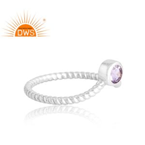 Última Venta de plata de ley 925, piedras preciosas de amatista Rosa Natural, joyería personalizada para mujer, regalo para ella - Product Image 4