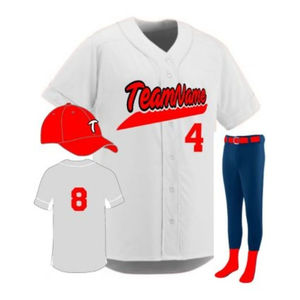 Ensemble d'uniformes de baseball/softball pour hommes personnalisés de haute qualité Design élégant et ajusté Respirant Nouvel uniforme de baseball à la mode - Product Image 3