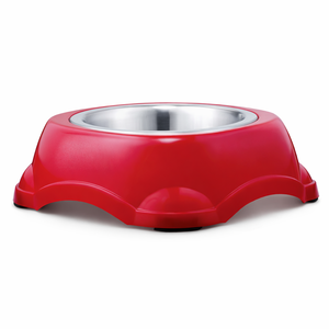 Vente en gros Bol simple carré en acier inoxydable pour animaux de compagnie bols d'alimentation pour chiens en relief meilleur prix pour les propriétaires d'animaux - Product Image 1