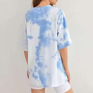 Offre Spéciale personnalisé lavage à l'acide cravate teinture Sublimation T-Shirt séchage rapide confortable tricoté tenue décontracté 3D hommes femmes en gros - Product Image 3